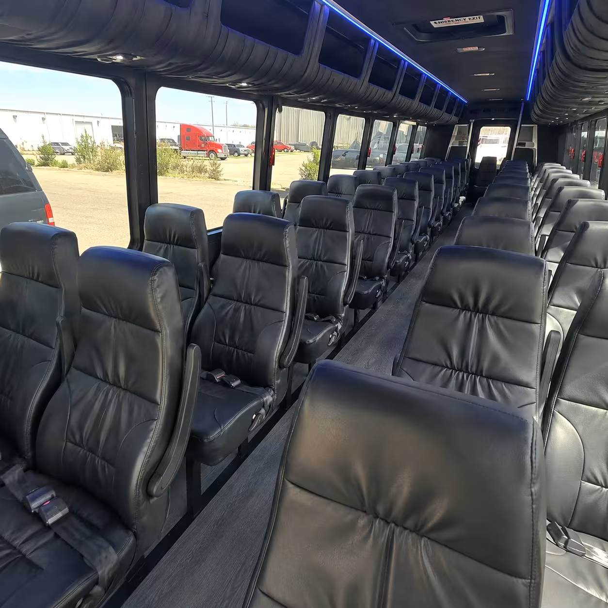 28 passenger minibus inside