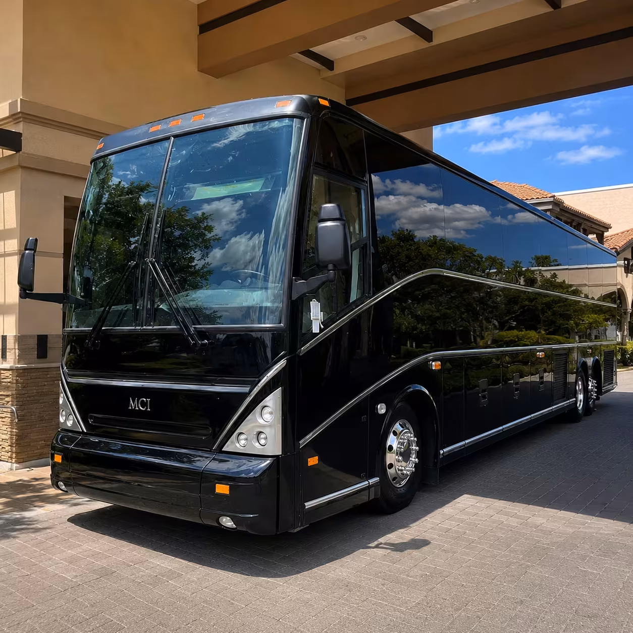 56 passenger charter bus