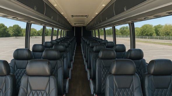 antioch 56 passenger charter bus inside